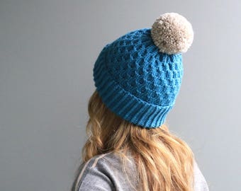 CUSTOMIZE- Choose from Available Colours - Wool & Acrylic / Beehive Hat / Wool Hat / Pom beanie / Slouchy Beanie