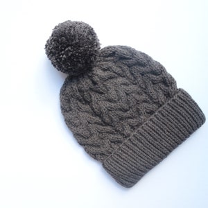 READY to SHIP - 100% Acrylic Yarn / Big Pom Pom / Slouchy Beanie /  Grey Gray Ash Charcoal