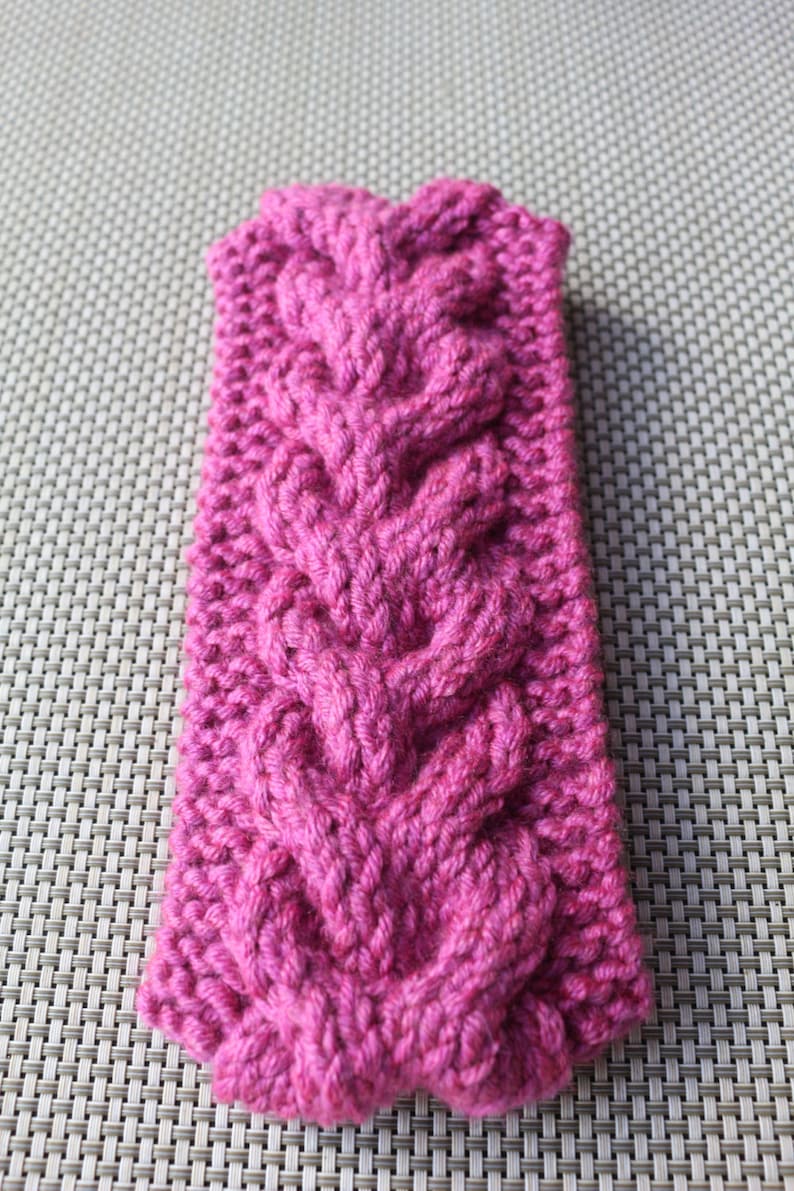 PATTERN LISTING Headband Twist Wrap Cable Knit Etsy