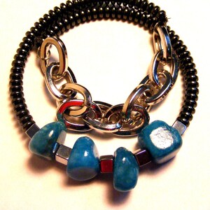 Gift for Men Fashion Accessory Bracelet. Jasper, Hematite Luster, Hematite, Expandable up to 14 inches Bracelet Accessory.