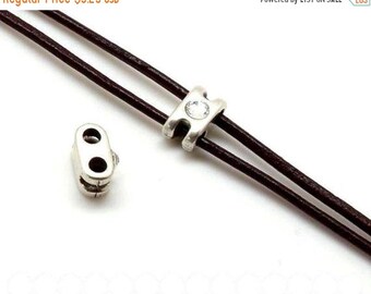 3MM Round Double Strand Separator Antique Silver 3MM Hole High Quality Metal Casting