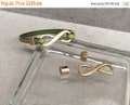 25% OFF Beautiful Infinity Hook Clasp \/ Bracelet Focal Set For Leather Cord Antique Brass C868 Qty 1 Set