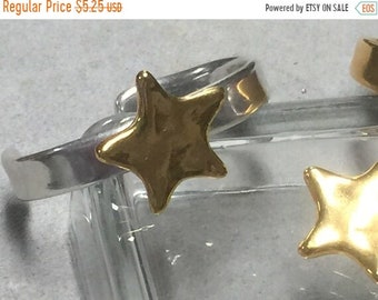 25% OFF Beautiful Zamak Starfish Snaps / Pops For Interchangeable Bracelet Gold Z2971 Qty 1