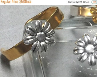25% OFF Beautiful Zamak Sunflower Snaps / Pops For Interchangeable Bracelet Antique Silver Z2968 Qty 1