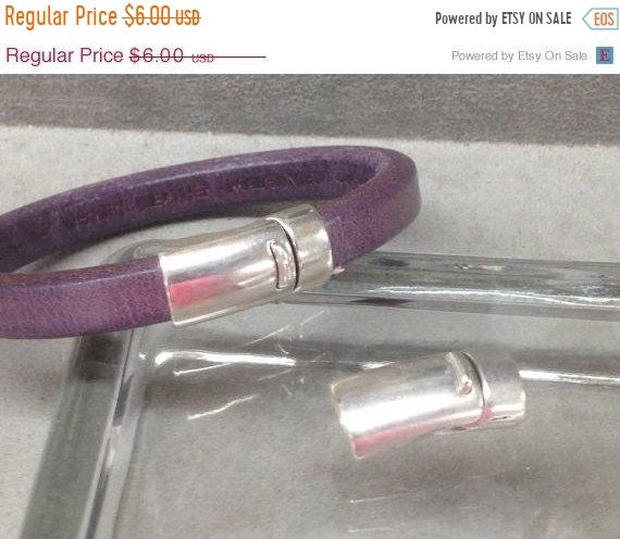 On Sale Now Magnetic Clasp For 10x6mm Licorice Leather - Antique Silv…