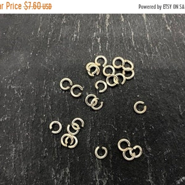 25% OFF GENUINE 925 Sterling Silver 3.7mm Open Jump Rings - 20 Gauge - Qty 25 - SS17
