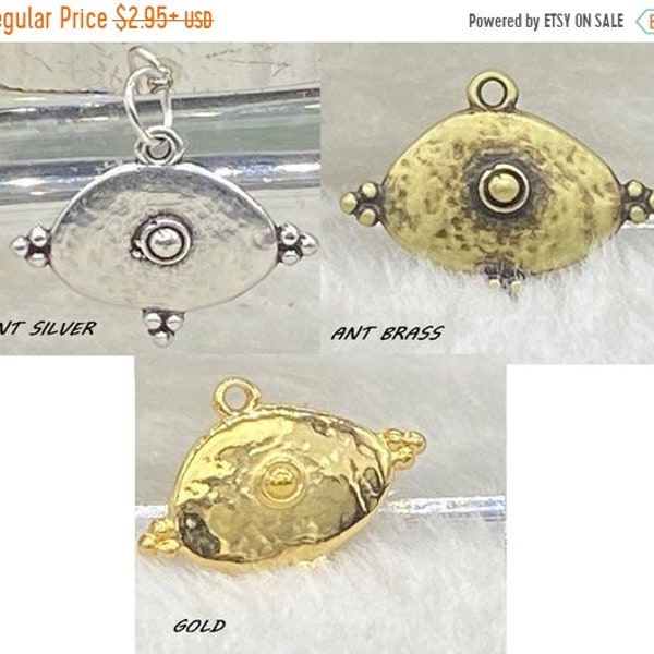 25% OFF New Zamak Abstract Pendants / Charms - Your Metal Choice - Z6715 - Qty 2