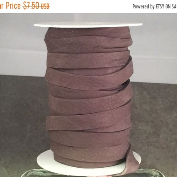 25% OFF 2 Feet (24 inches)  10mm Flat Nubuck Leather Cord Taupe