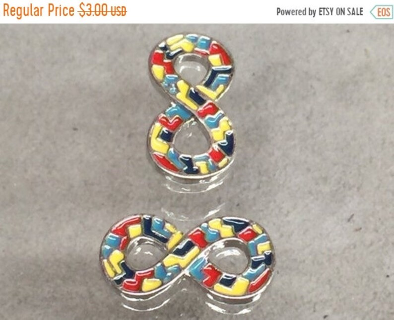 On Sale Now Puzzle Autism Infinity Symbol Connectors Etsy