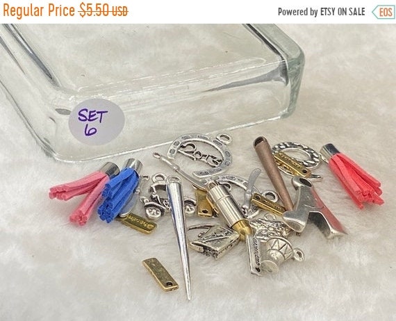 25% OFF Overstock / Clearance - Variety Mix Packs - Zamak Pendants & Charms  For Leather Cords Or Chain - Z6625 - Qty 20 Pc