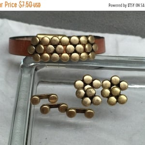25% OFF Beaded Slider Set For 5-10mm Flat Leather Cord Antique Brass Z2471 Qty 7 Pc Set