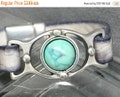 On Sale Now Beautiful Bracelet Component For Up To 10mm Flat Leather - Your Choice Of Stone - Antique Silver - Z2257 - Qty 1