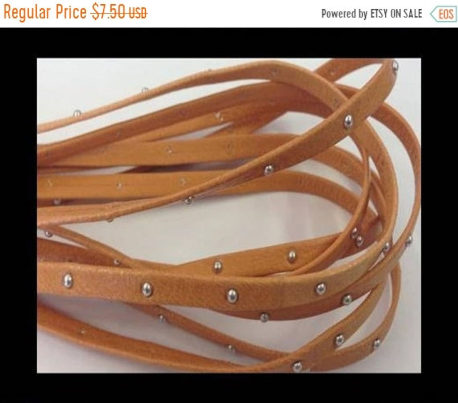 On Sale Now 2 Feet 24 inches 10mm Flat Nappa Leather Cord