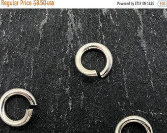 25% OFF GENUINE 925 Sterling Silver 7mm Open Jump Rings - 16 Gauge - Qty 10 - SS18