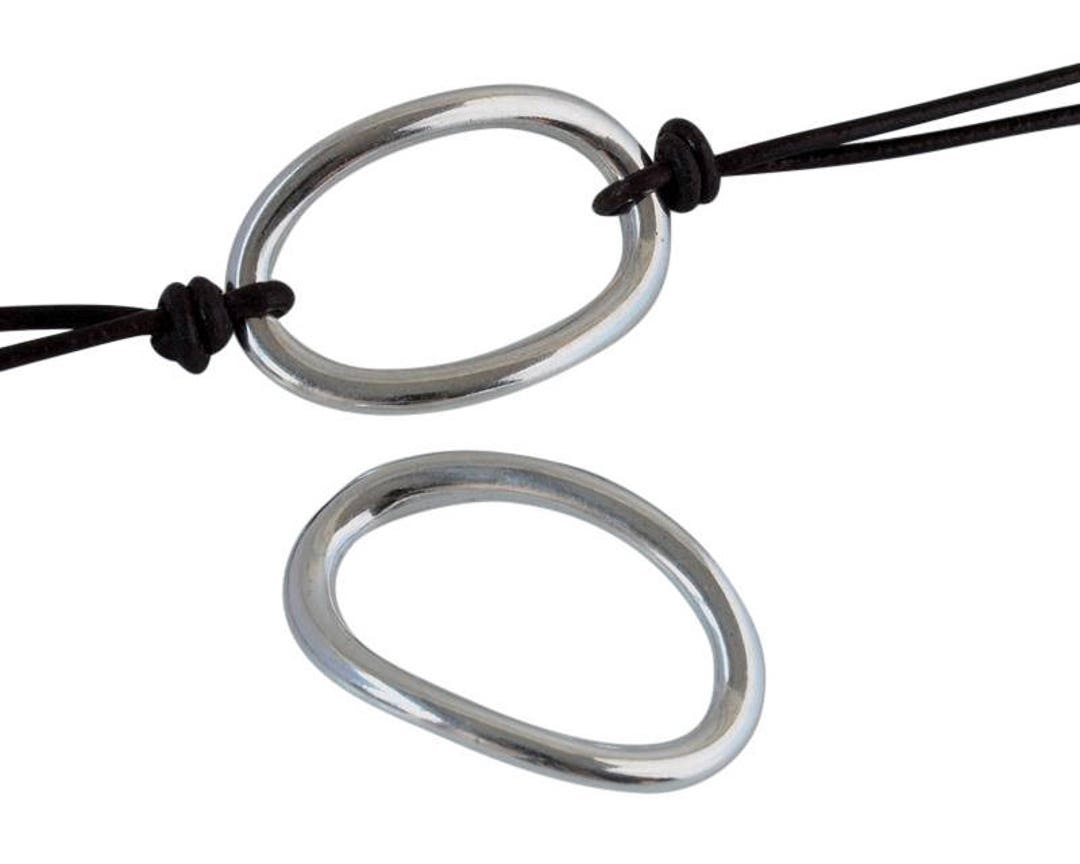 Large Oval Bracelet / Necklace Connector Components for Flat Etsy