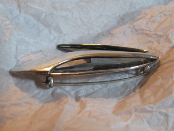 Vintage Modernist SIGI PINEDA Pin; Sterling and N… - image 2