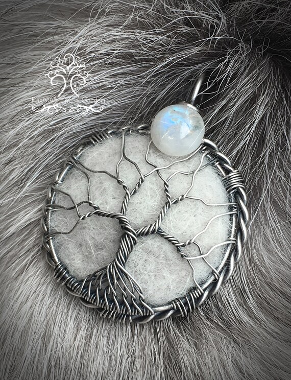 Pet Hair Personalized Keepsake Wire Wrapped Tree of Life Pendant