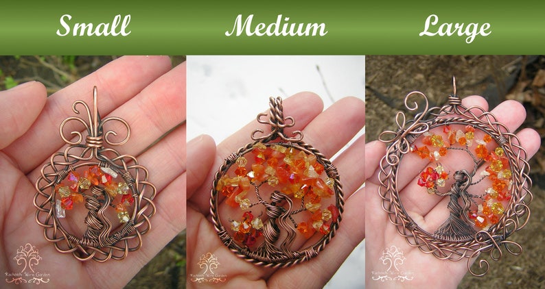 MADE TO ORDER: Brigid Irish Celtic Goddess Tree of Life Pendant Wire Wrapped Jewelry or Suncatcher Ornament image 6