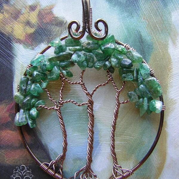 Forest Trees of Life Wire Wrapped Pendant Jewelry