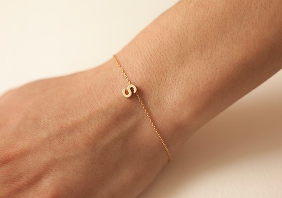 etsy letter bracelet