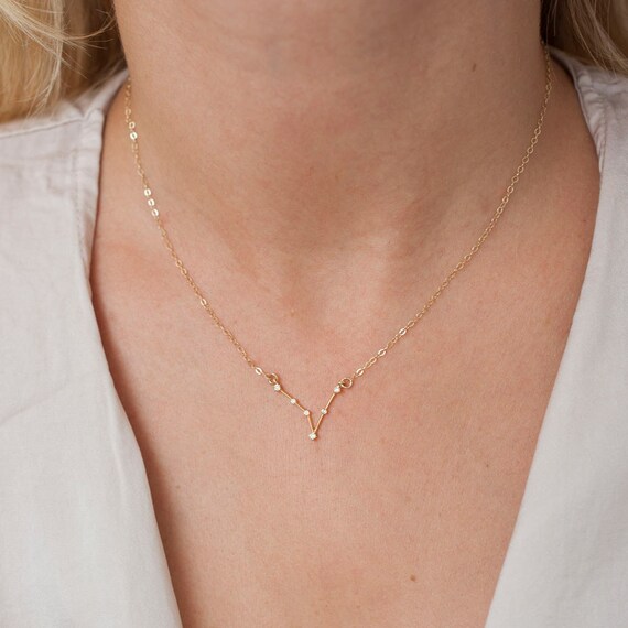 pisces star constellation necklace