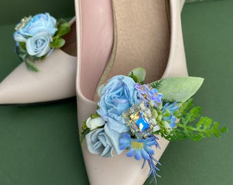Pince à chaussures florale : décoration de chaussures de mariage bohème
