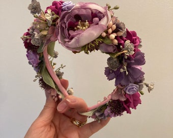ROSE FLOWER ALICEBAND TIARA* Wedding Hair Accessories*Bridesmaid*Flowergirl*Boho ROSE FLOWER ALICEBAND TIARA* Wedding Hair Accessories*Bridesmaid*Flowergirl*Boho