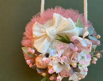 Floral Mini Crossbody Bag: Decorative Party Outfit Accessory