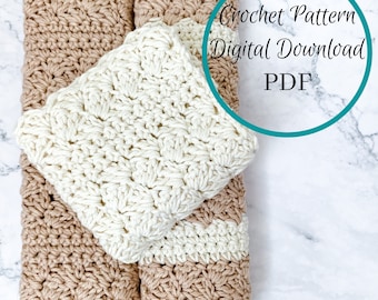 Pamper Me Washcloth | Crochet Pattern | Crochet Washcloth | Instant Digital Download | PDF