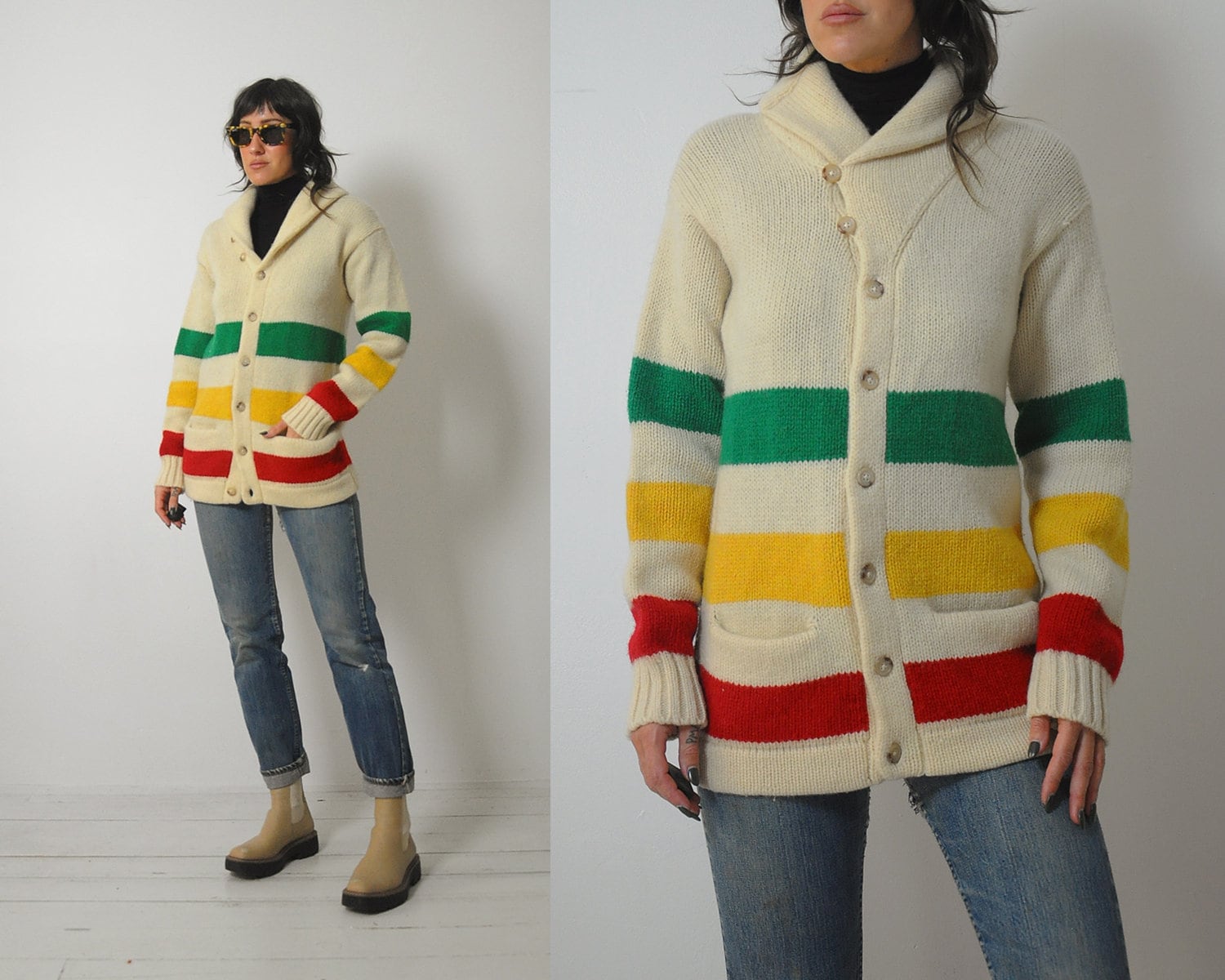 Hudson bay striped sweater hot sale
