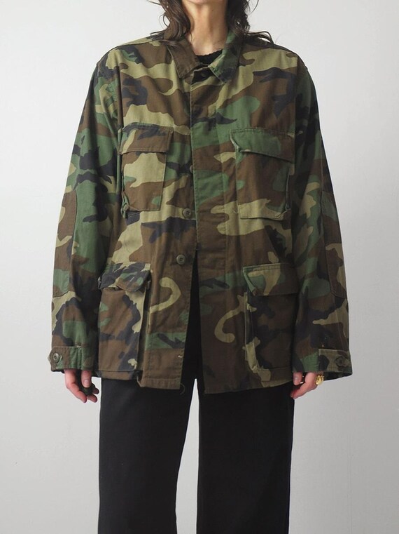 1980's Thin Camouflage Jacket - image 9
