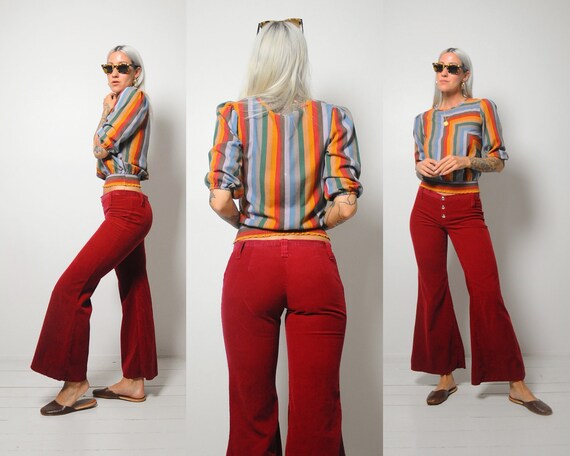 70's Merlot Corduroy Bellbottoms