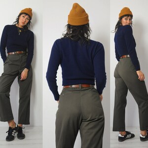 1940's Olive Green Trousers 33x28.5 image 1