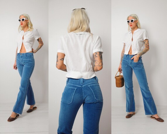 70's Jewel Tone Corduroy Flares