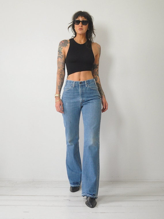 1970's Flared Levi's Jeans 32x35 - image 6
