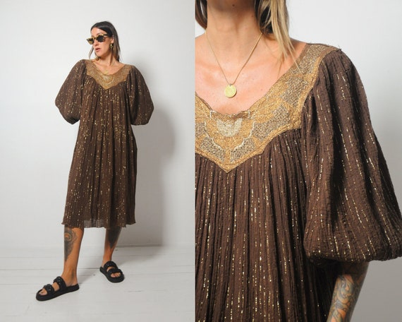 70's Coco Gauze Tent Dress