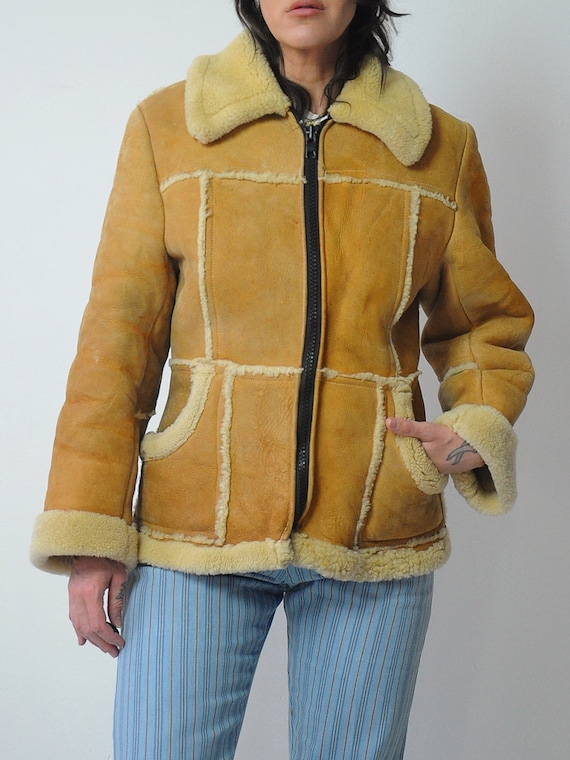 1960's Suede Shearling Fur Coat - image 7