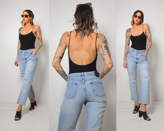 Faded Gap Kick Flared Jeans