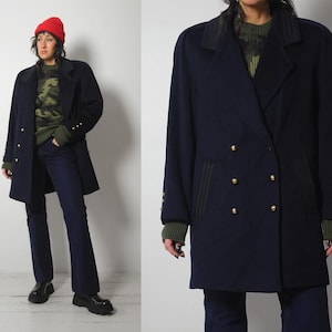 1980&#39;s Sailor Navy Wool Peacoat