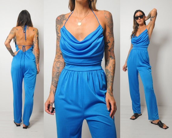 70's Tavi Open Back Jumpsuit