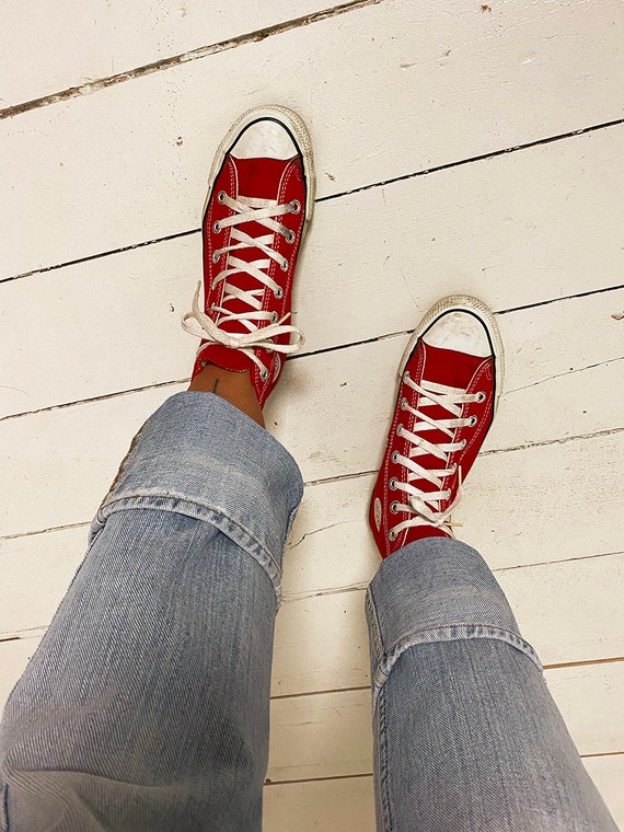 80's/90's Red Converse All Star | size 7 - image 3