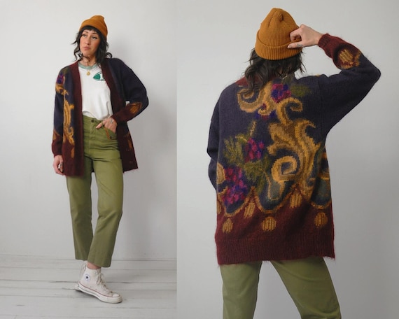 80s mohair cardigan - Gem