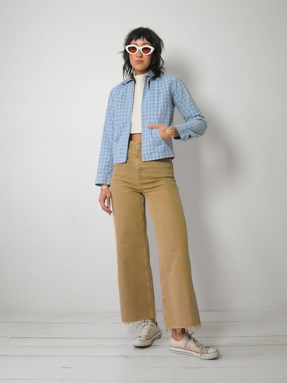 1950's Gingham Zip Up Ricky Jacket Gem