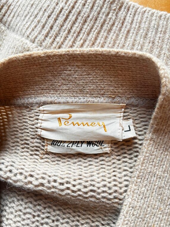 1960's Checkered Suede Cardigan - image 12