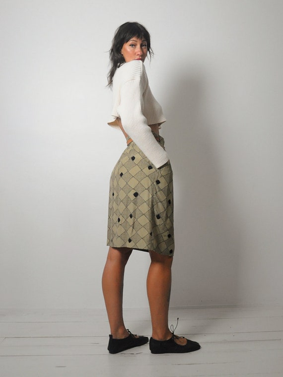 1980's Christian Dior Pocket Skirt - image 5