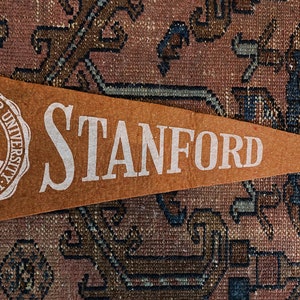 Banderín de fieltro de la Universidad de Stanford de 1930 imagen 2