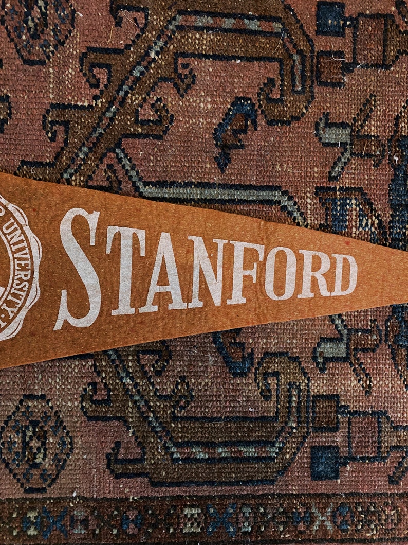 Banderín de fieltro de la Universidad de Stanford de 1930 imagen 2
