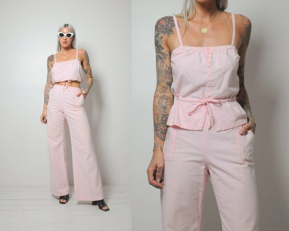 Pink Bellbottom 2 piece