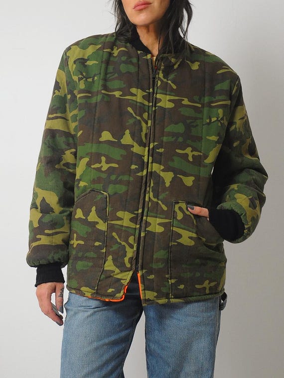 Camo quilted jacket main image 0