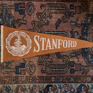 Banderín de fieltro de la Universidad de Stanford de 1930 imagen 1